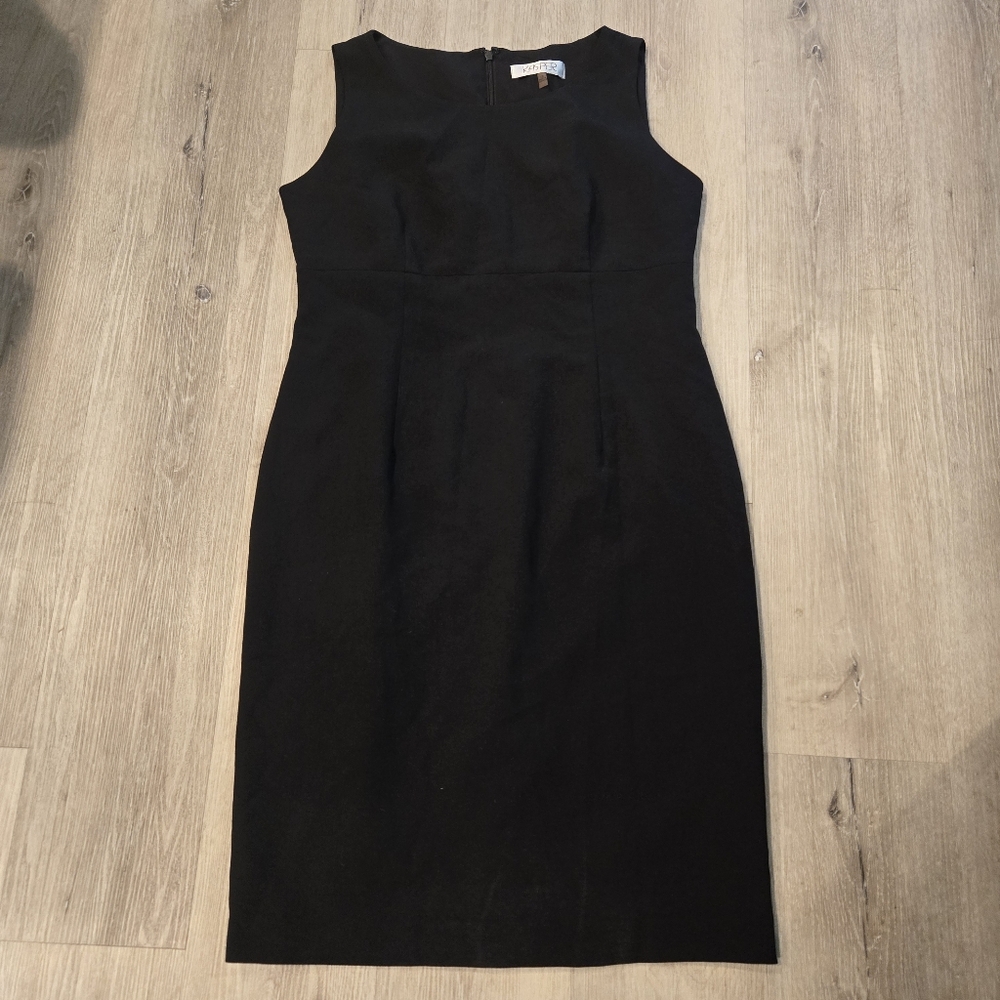 Kasper Black Sleeveless Knee Length Dress Womens Sz 12